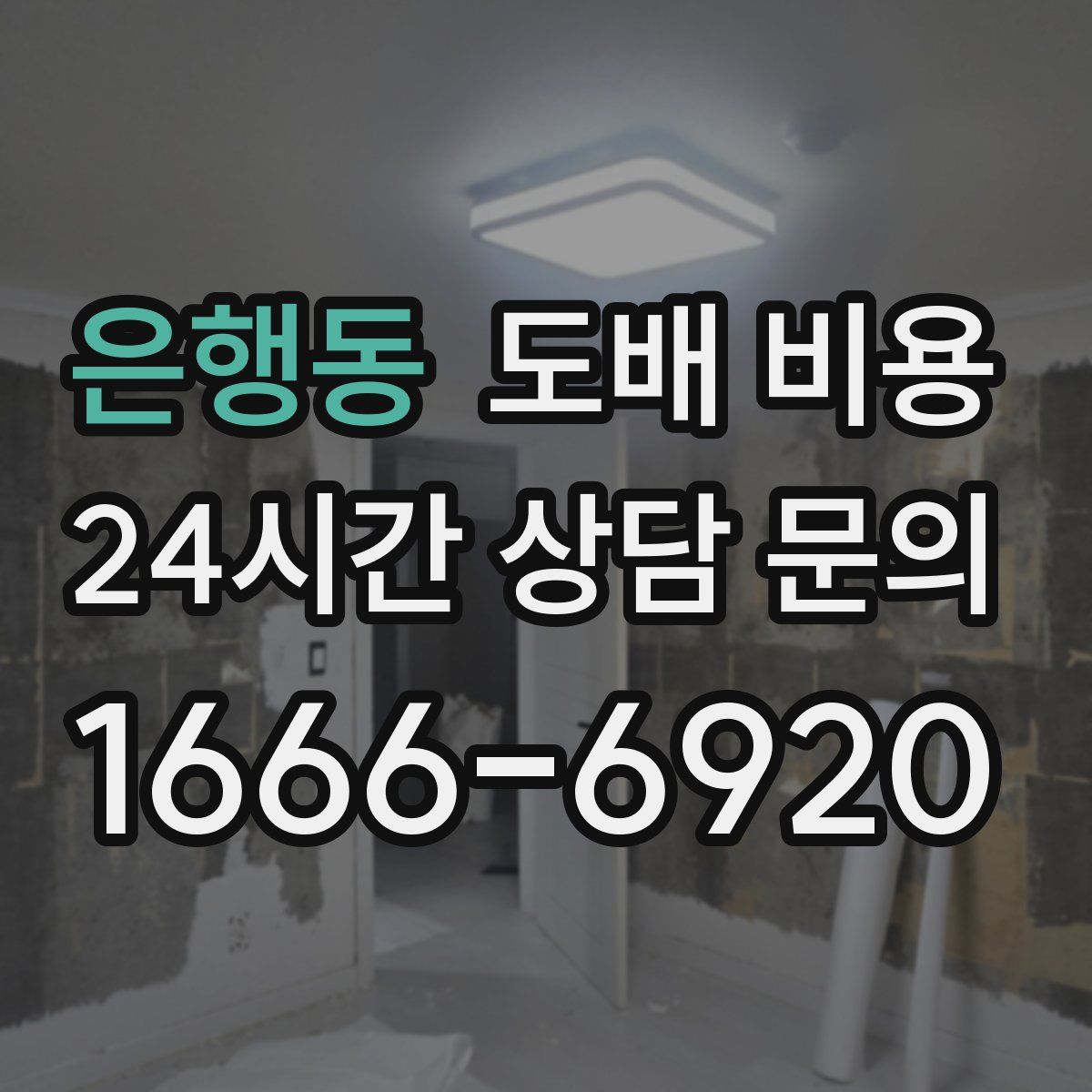은행동 도배 비용
