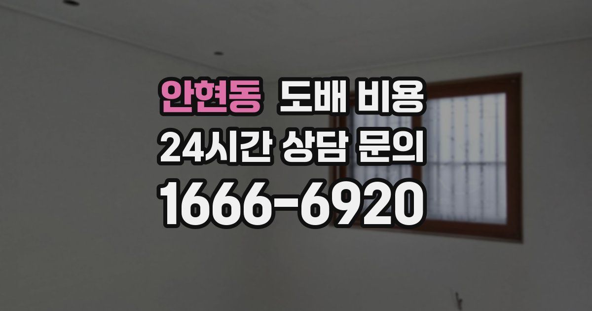 안현동 도배 비용