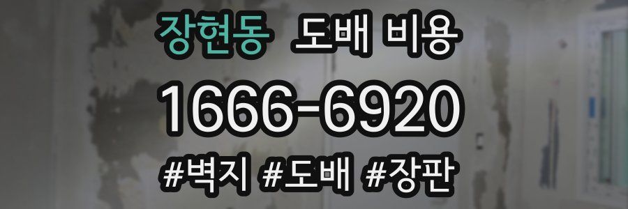 장현동 도배 비용