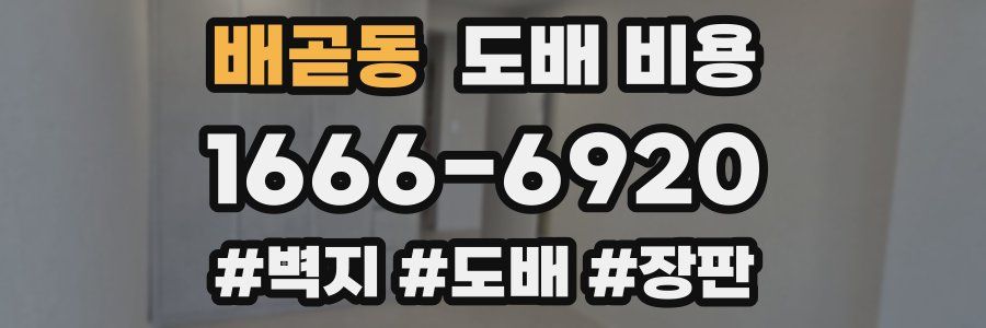배곧동 도배 비용