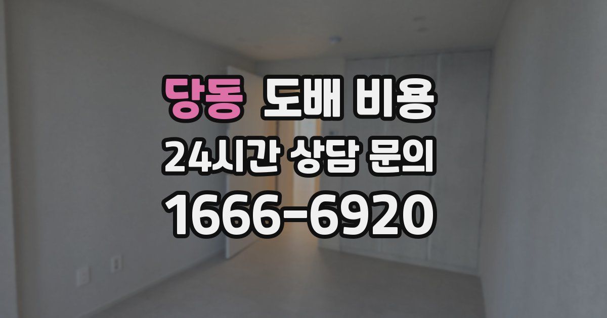 당동 도배 비용