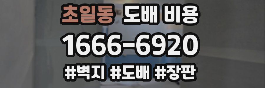 초일동 도배 비용