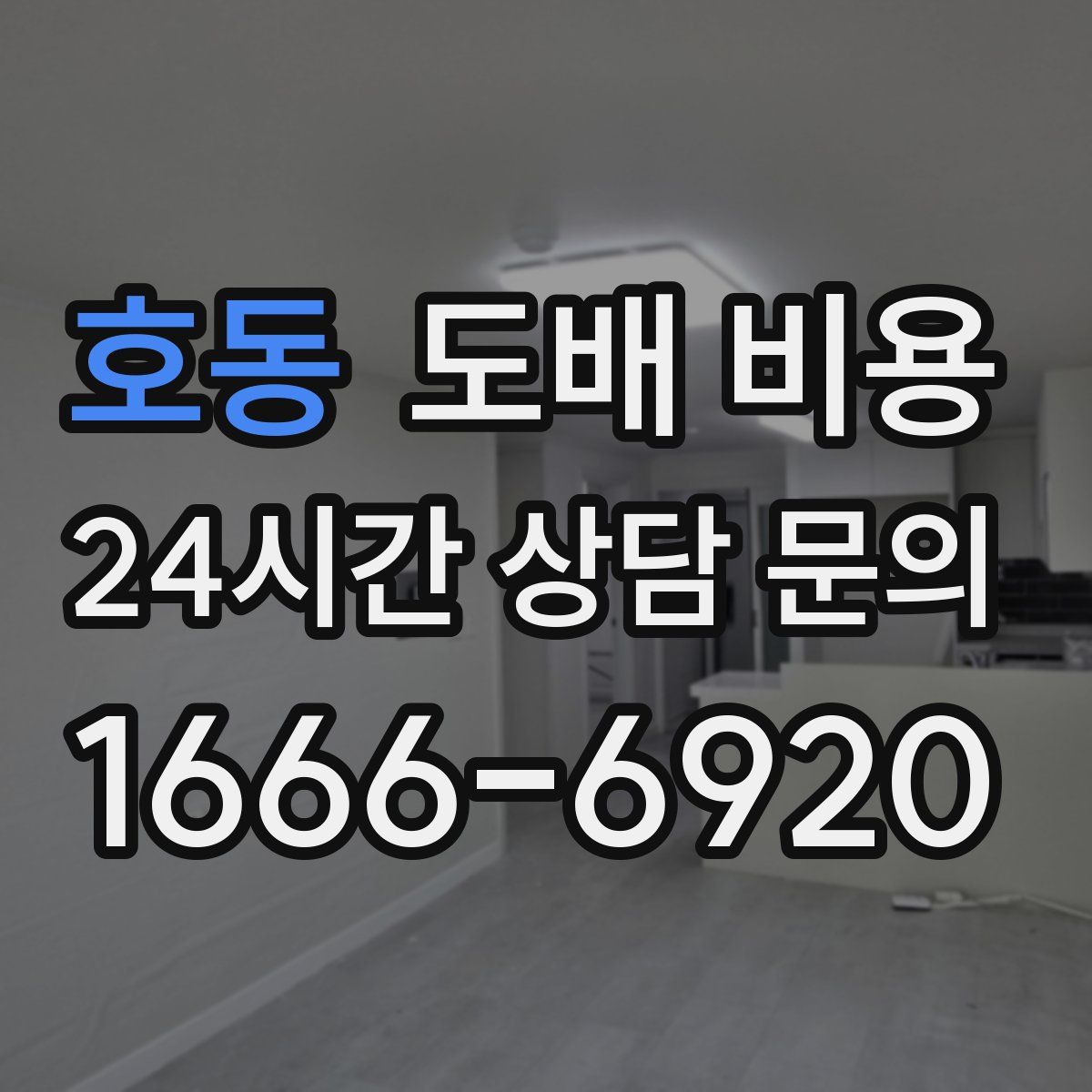 호동 도배 비용