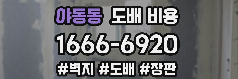 야동동 도배 비용