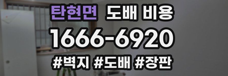 탄현면 도배 비용