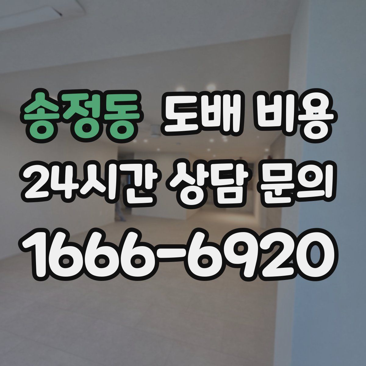 송정동 도배 비용