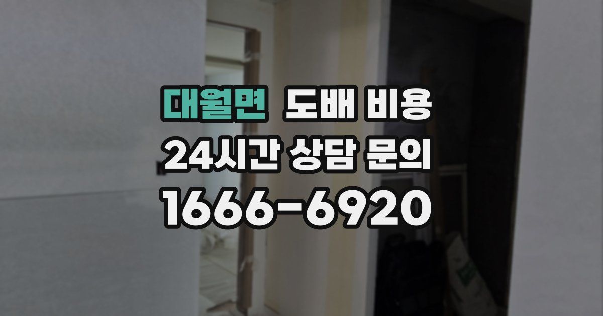 대월면 도배 비용