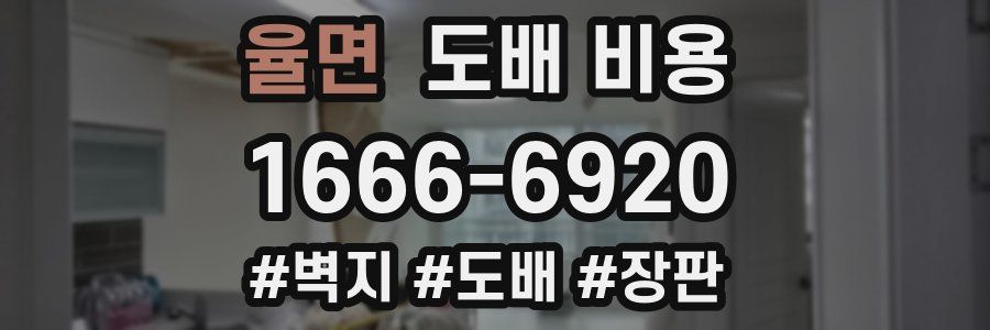 율면 도배 비용