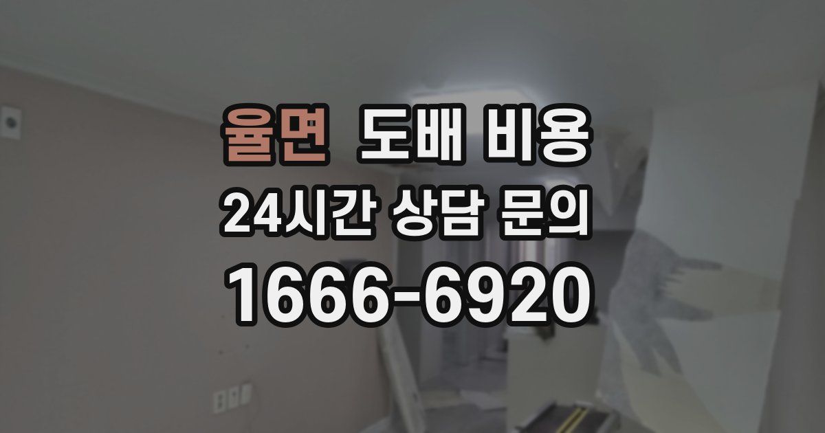 율면 도배 비용