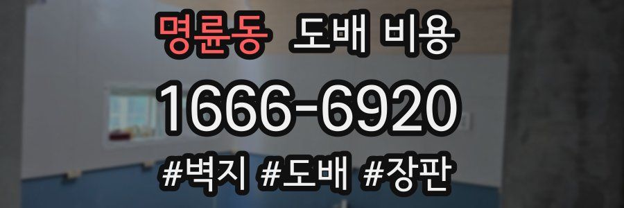 명륜동 도배 비용