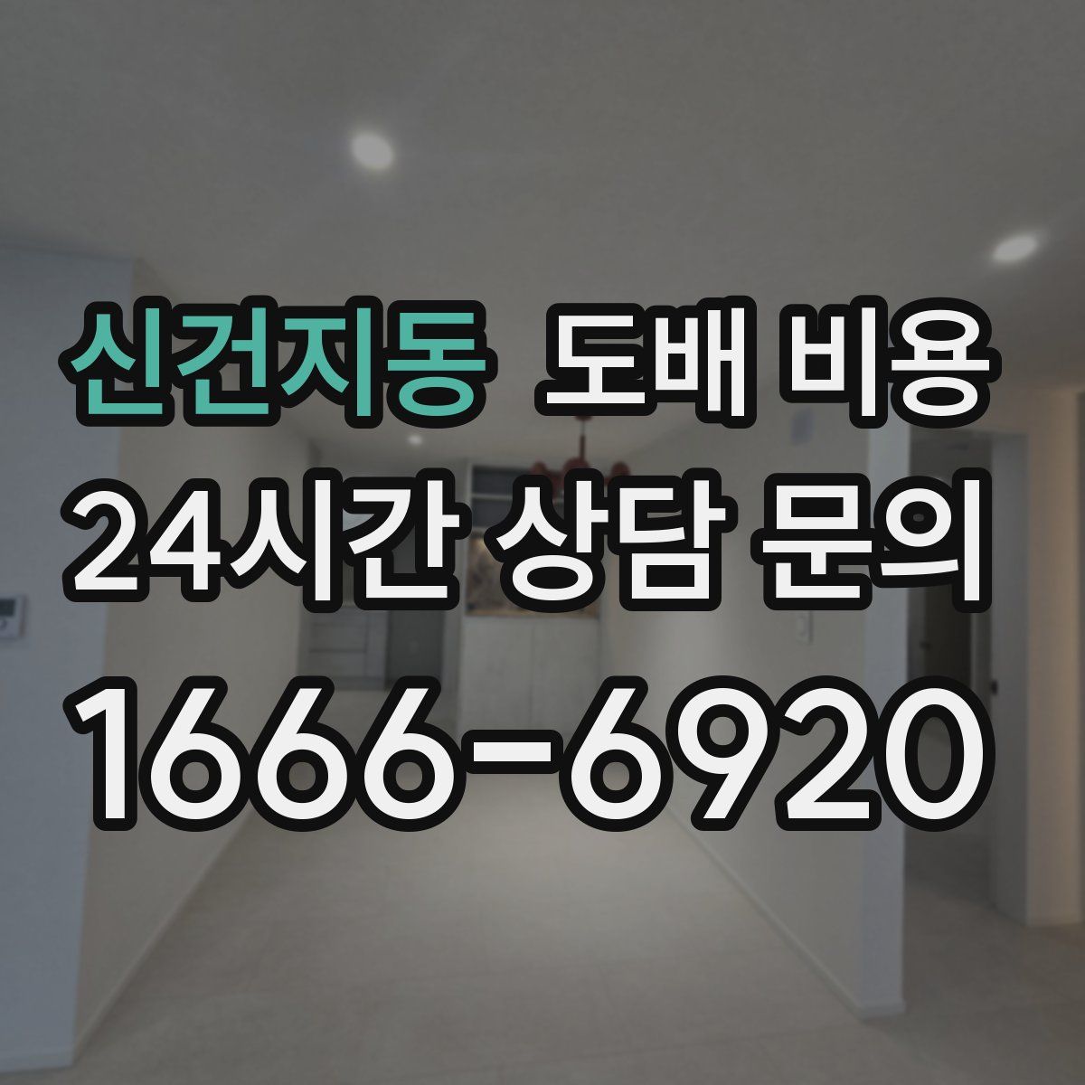 신건지동 도배 비용