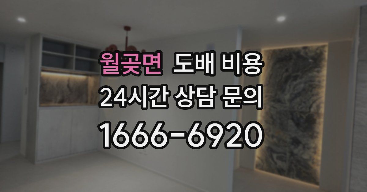 월곶면 도배 비용