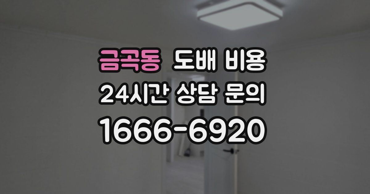 금곡동 도배 비용