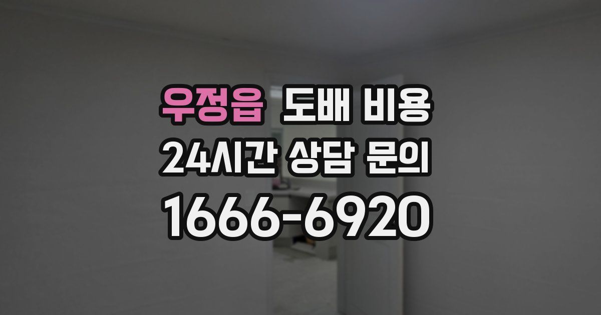 우정읍 도배 비용