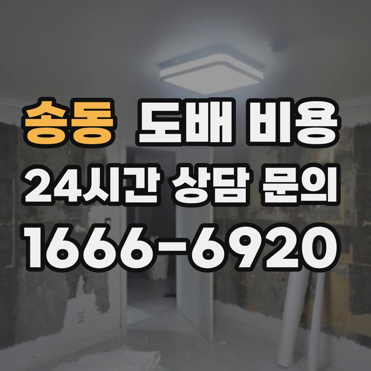 송동 도배 비용
