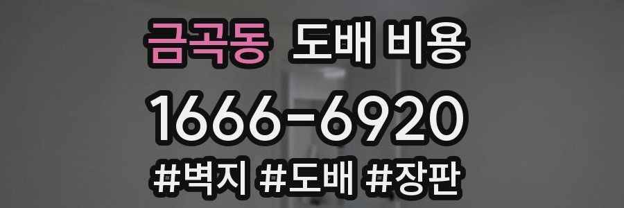 금곡동 도배 비용