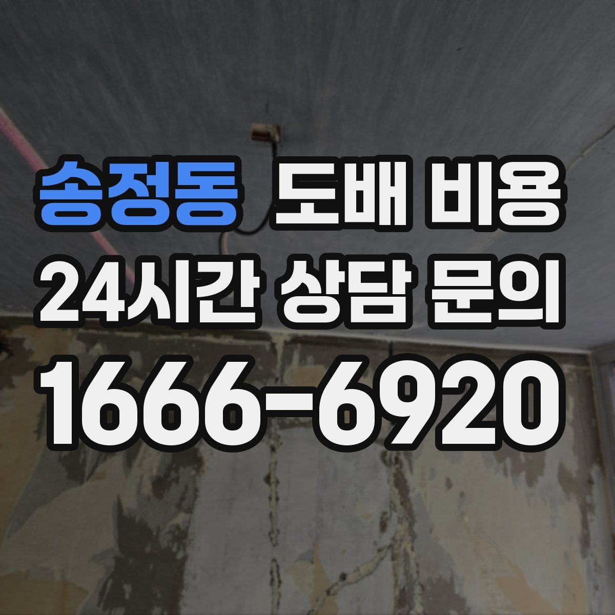 송정동 도배 비용