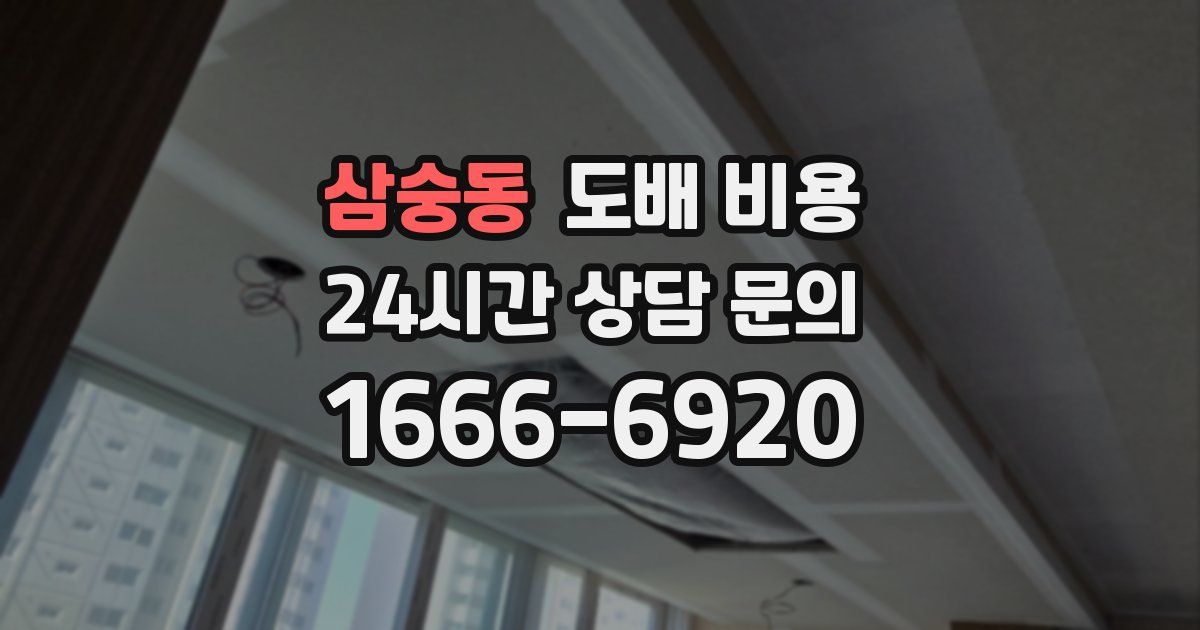 삼숭동 도배 비용