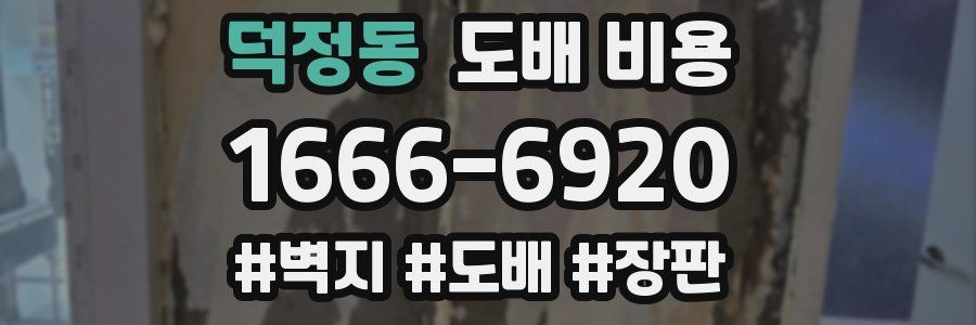 덕정동 도배 비용