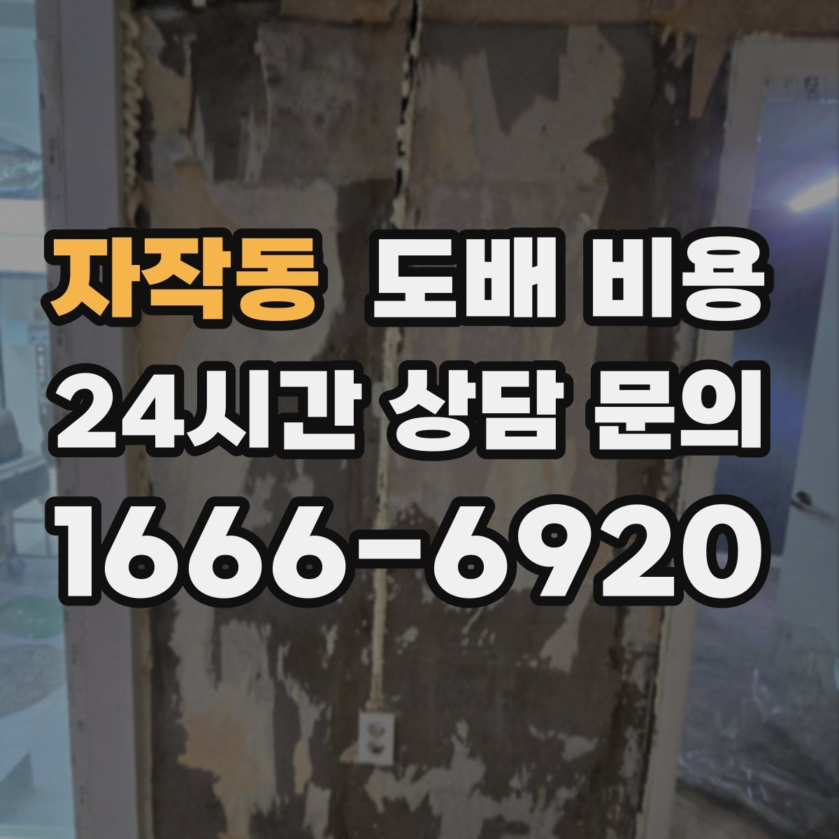 자작동 도배 비용