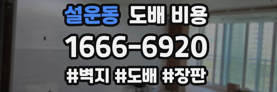 설운동 도배 비용