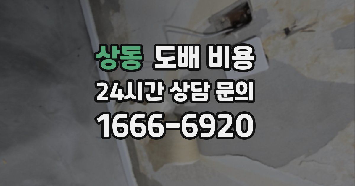 상동 도배 비용