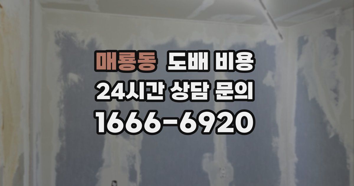 매룡동 도배 비용