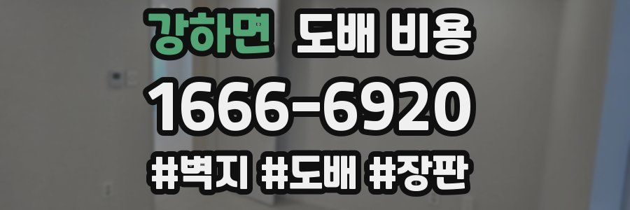 강하면 도배 비용