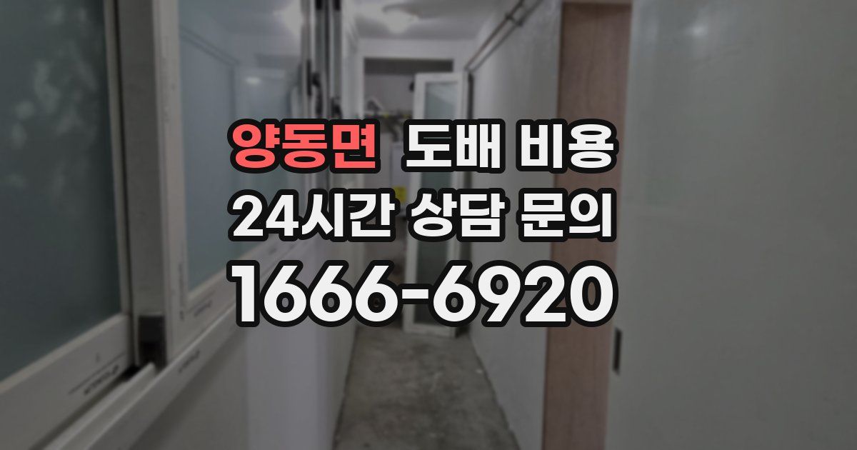양동면 도배 비용