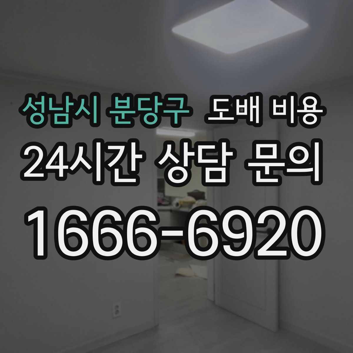 성남시 분당구 도배 비용