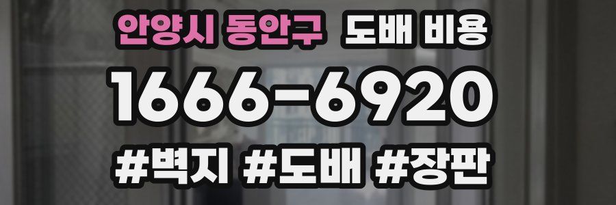 안양시 동안구 도배 비용