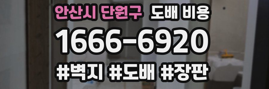 안산시 단원구 도배 비용