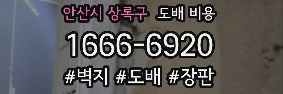 안산시 상록구 도배 비용