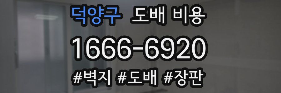 덕양구 도배 비용