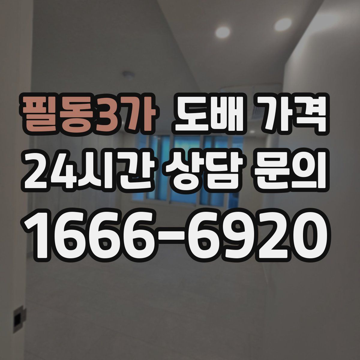 필동3가 도배 가격