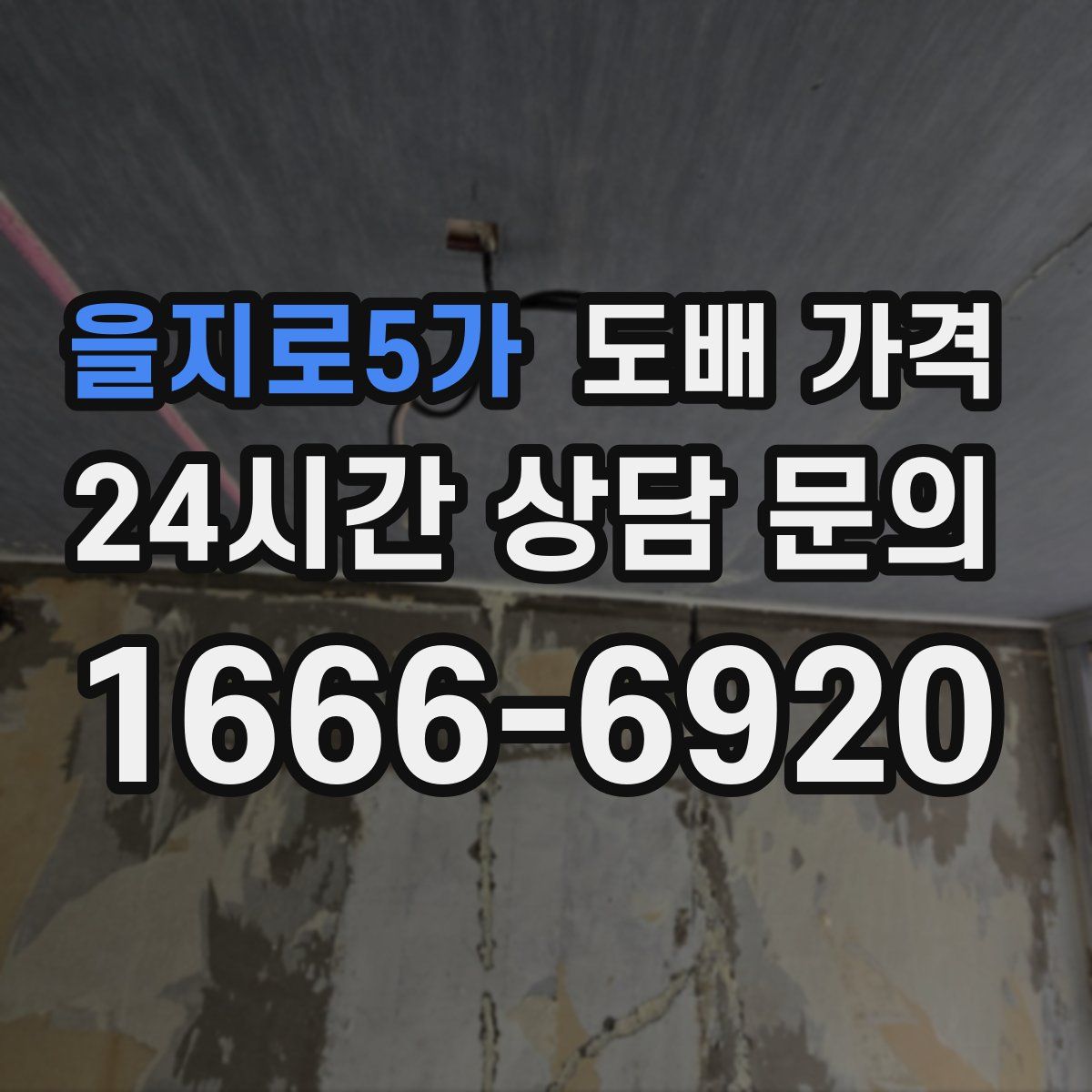 을지로5가 도배 가격
