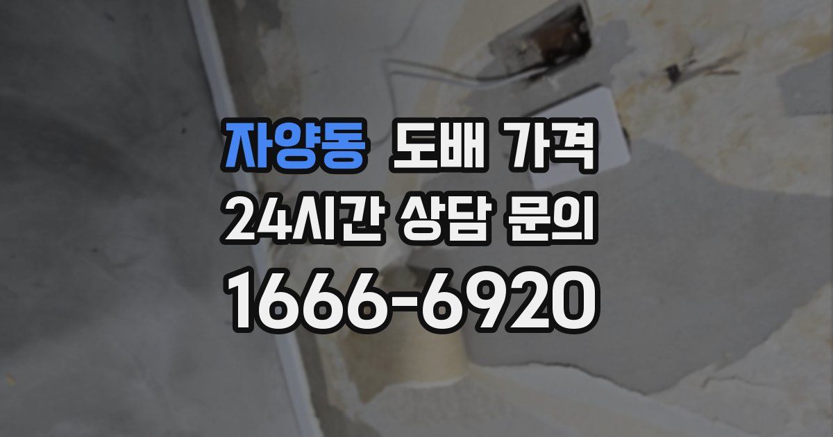 자양동 도배 가격