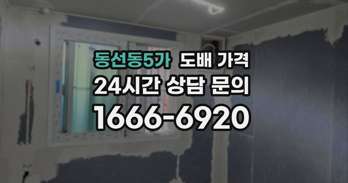 동선동5가 도배 가격