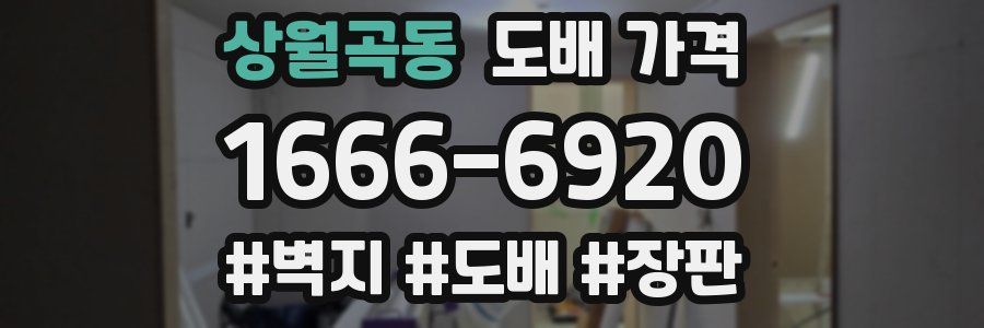 상월곡동 도배 가격