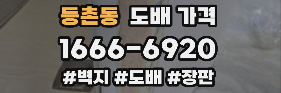 등촌동 도배 가격