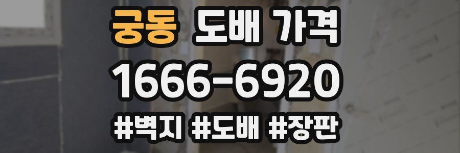궁동 도배 가격