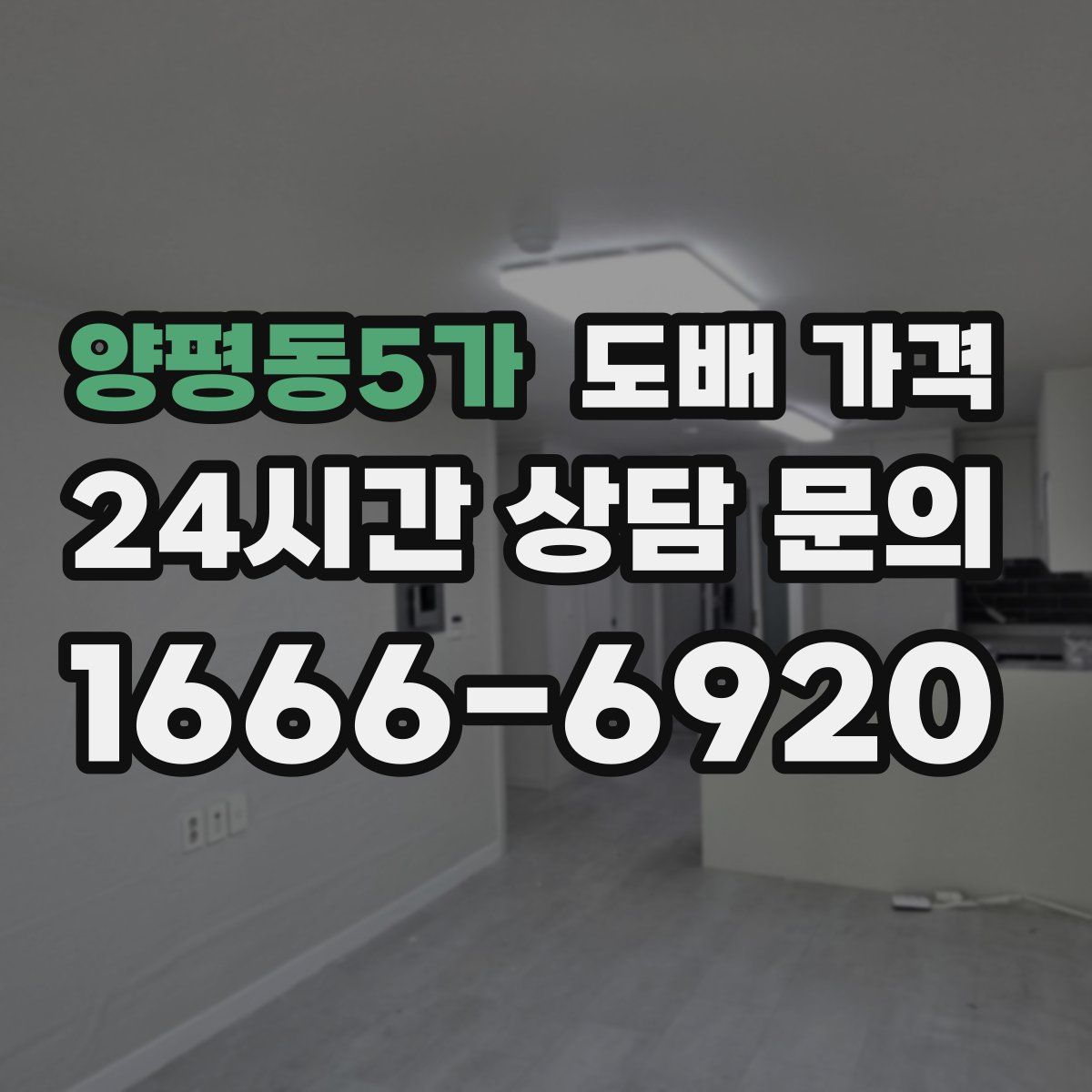 양평동5가 도배 가격
