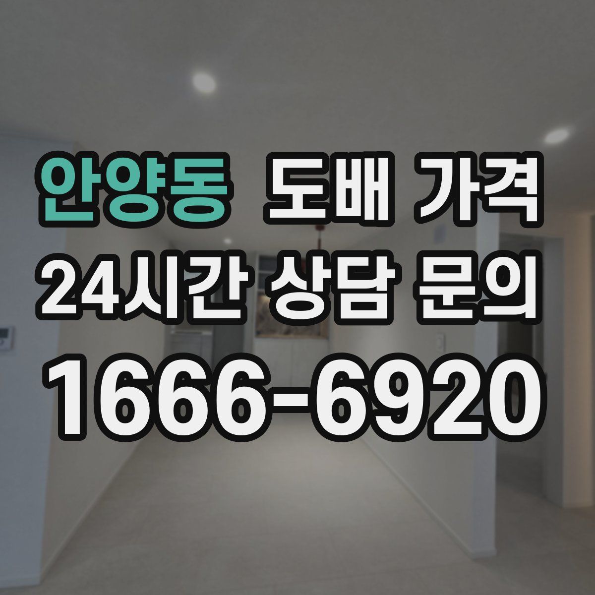 안양동 도배 가격