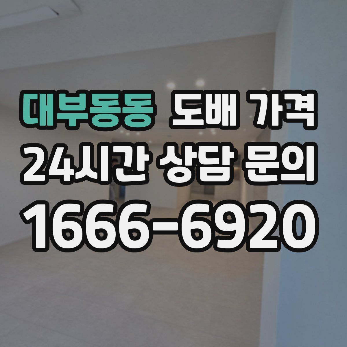대부동동 도배 가격