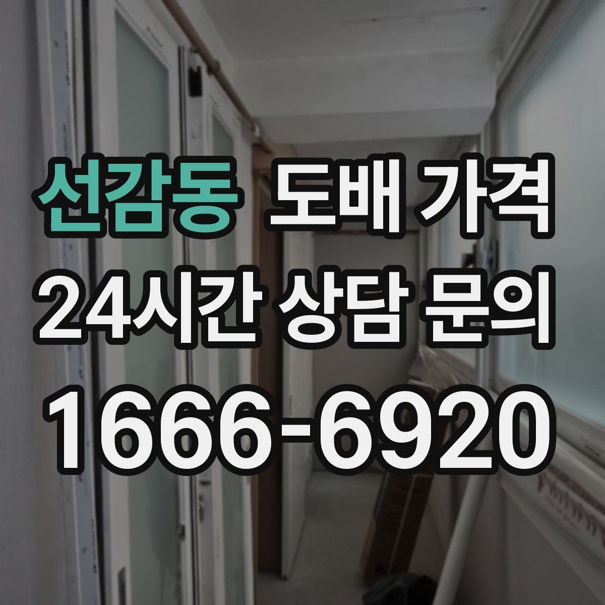 선감동 도배 가격