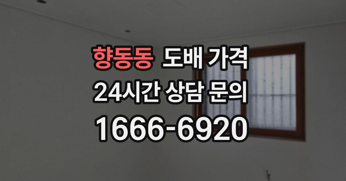 향동동 도배 가격