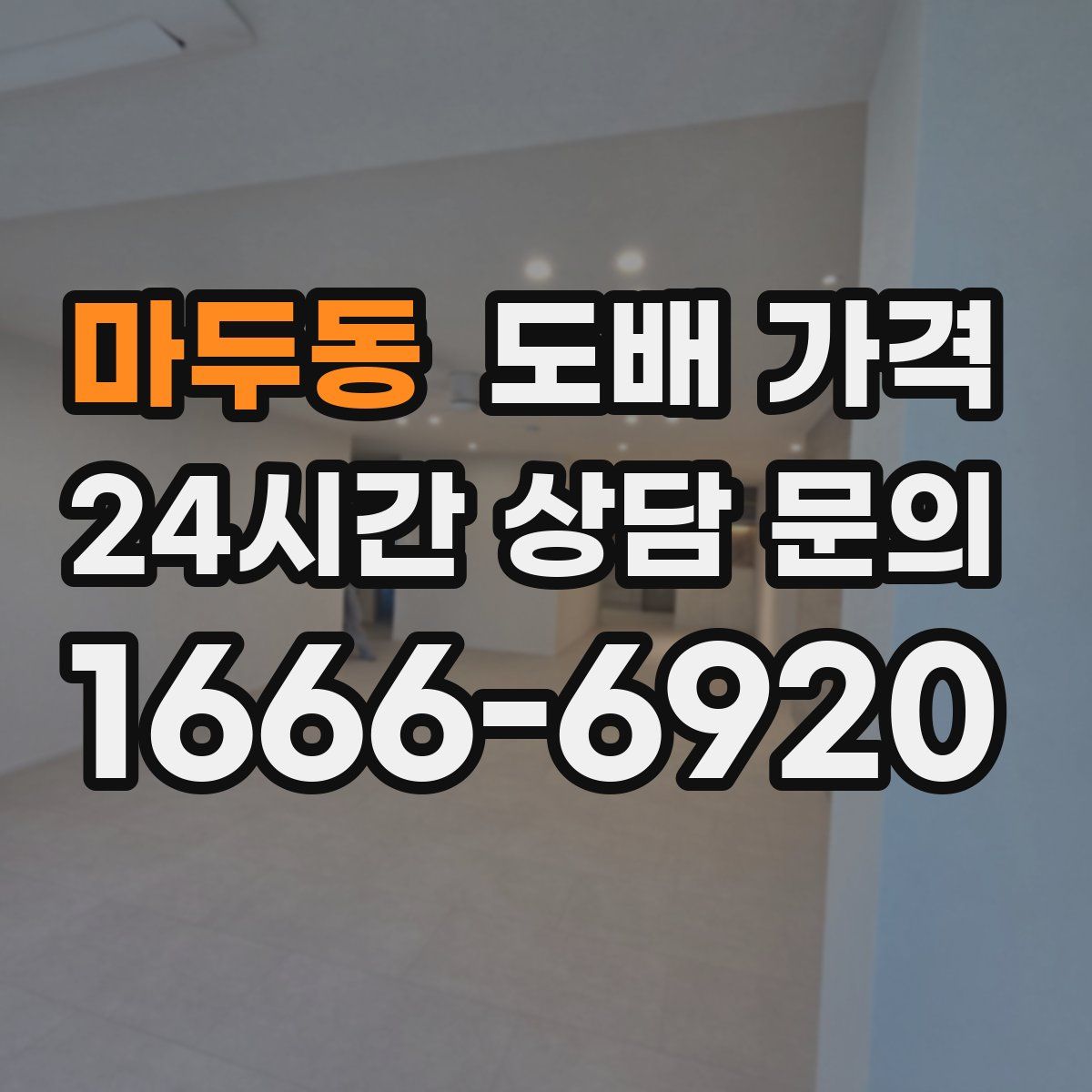 마두동 도배 가격