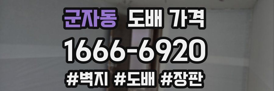 군자동 도배 가격