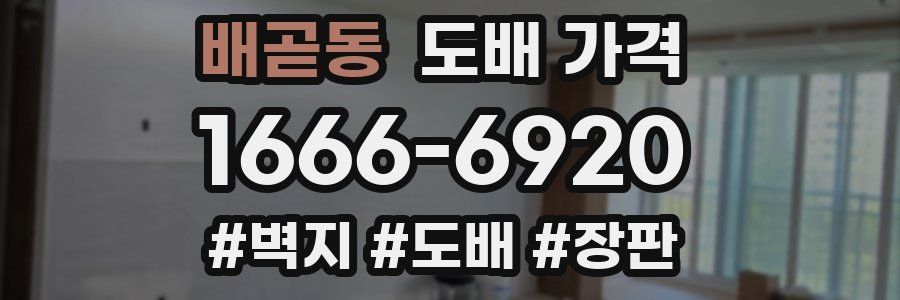 배곧동 도배 가격