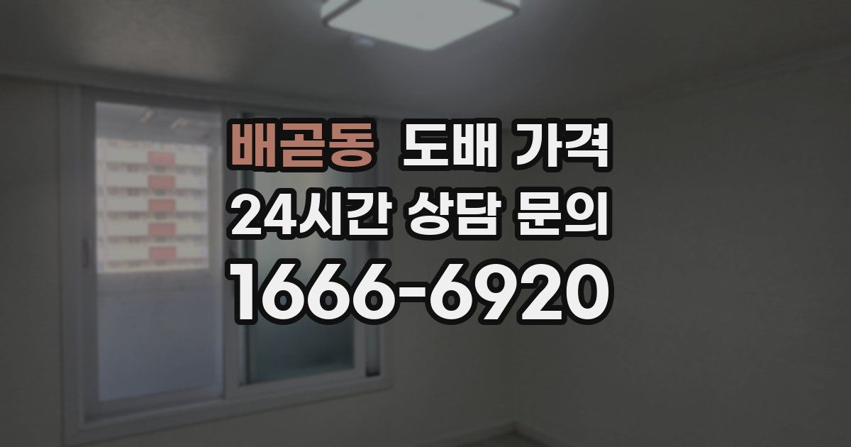 배곧동 도배 가격